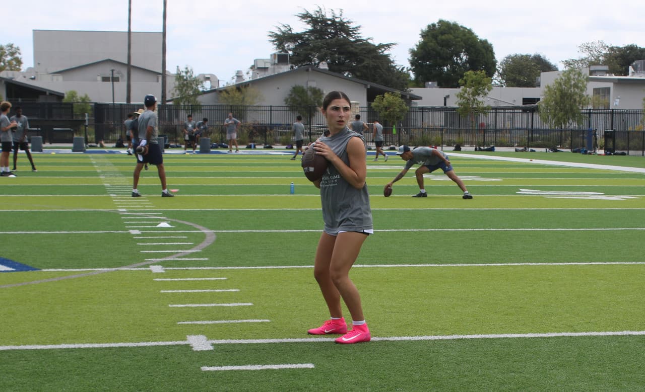 Beckman Flag Football QB Marina Babayani Steals the Show at Jordan Love's "Change the Game" Camp