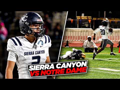 Kasi Currie Is A Menace! | Sierra Canyon DESTROYED Notre Dame In An Epic Mission League Battle!